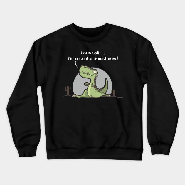 Trex Kids Shirt | Contortionist Shirt Trex Split Dinosaur Crewneck Sweatshirt by TellingTales